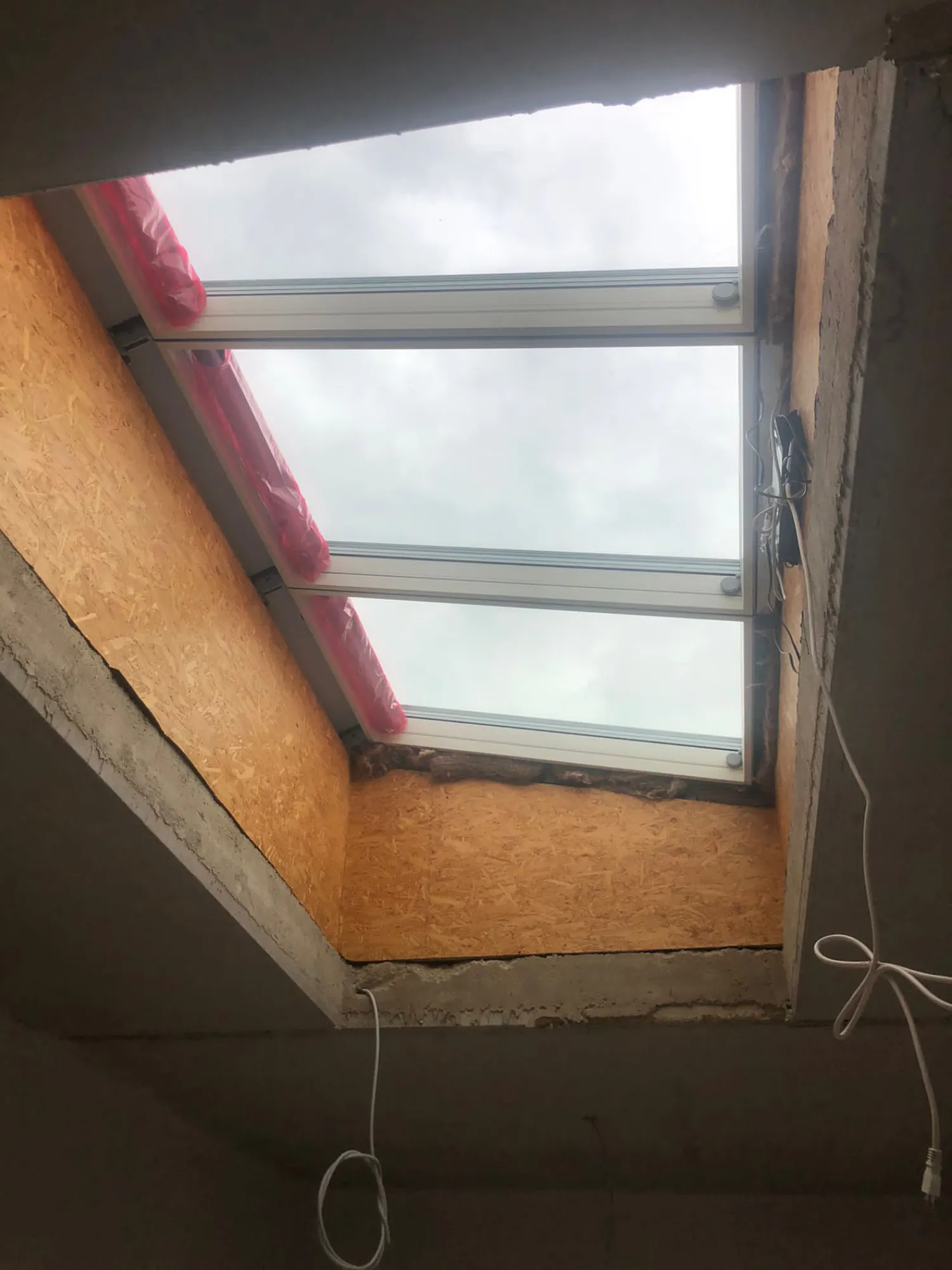 Dachfenster vor der Renovierung