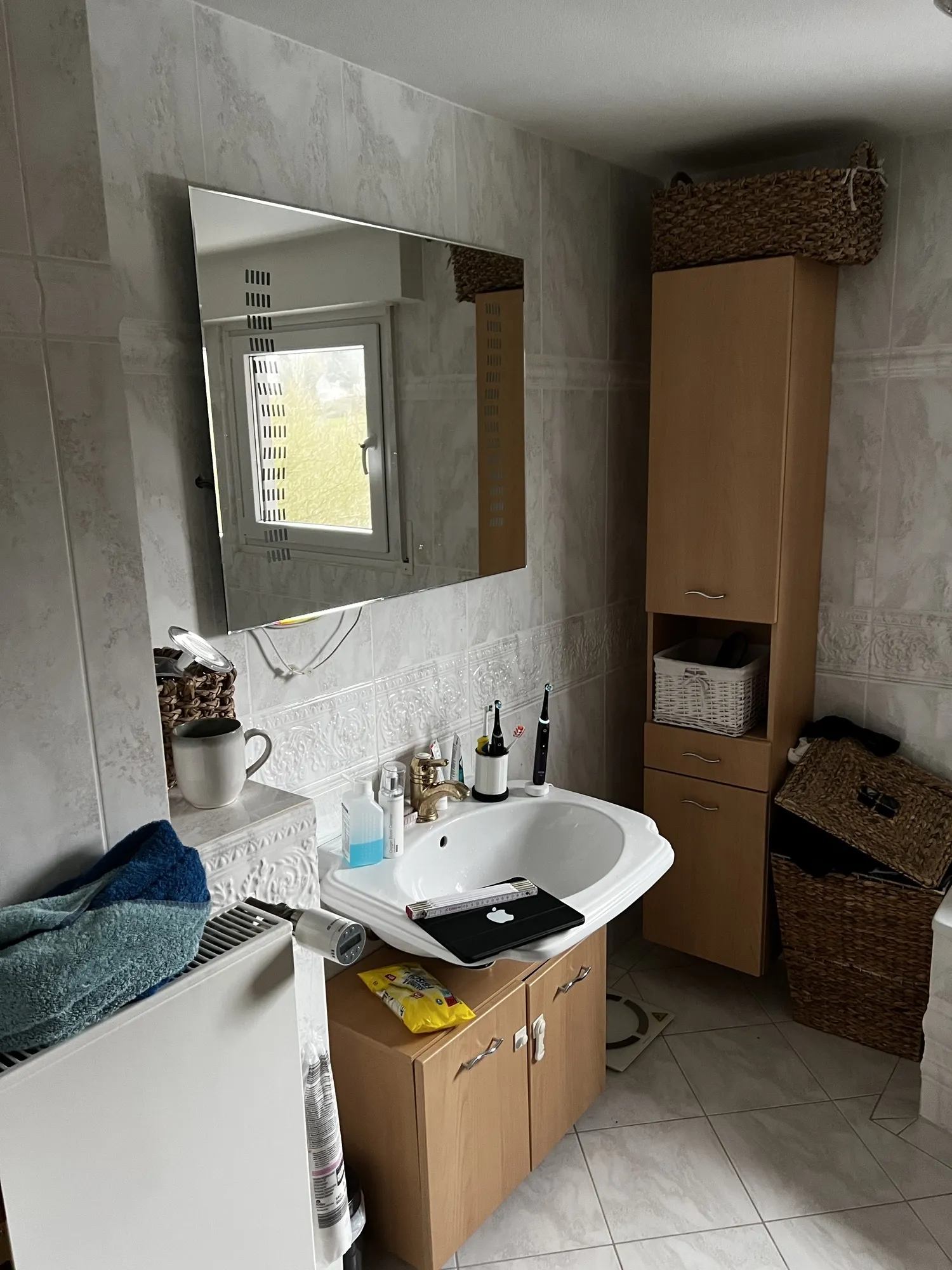 MaWa Bau, Projekt Badsanierung in Schwarzweiß, Bild 1